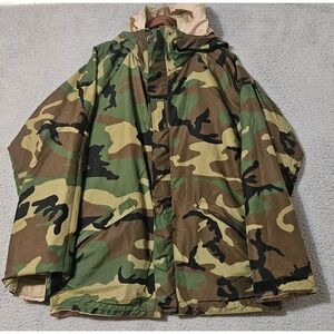 Advantage Wear Goretex Parka Reversible Camo Jacket Men's Size Large